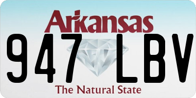 AR license plate 947LBV