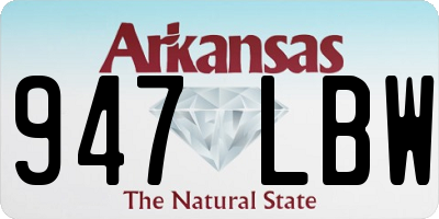 AR license plate 947LBW