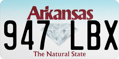AR license plate 947LBX