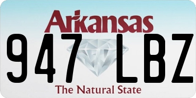 AR license plate 947LBZ