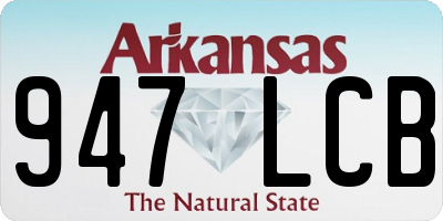 AR license plate 947LCB