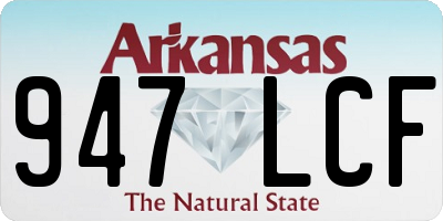 AR license plate 947LCF