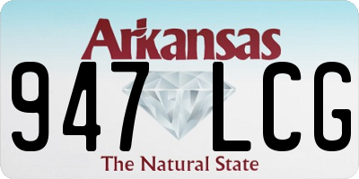 AR license plate 947LCG