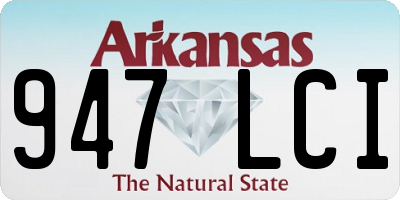 AR license plate 947LCI