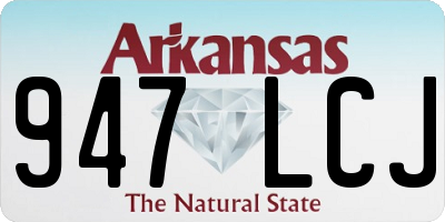AR license plate 947LCJ