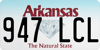 AR license plate 947LCL