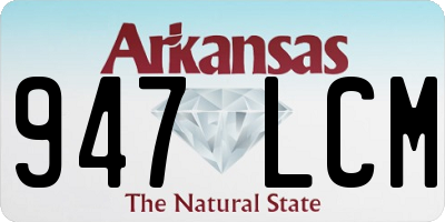 AR license plate 947LCM