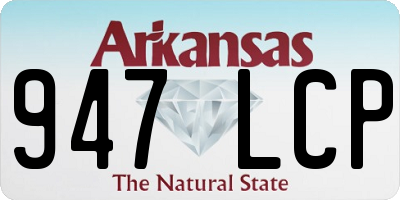 AR license plate 947LCP