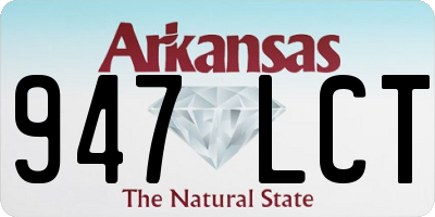 AR license plate 947LCT