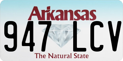 AR license plate 947LCV