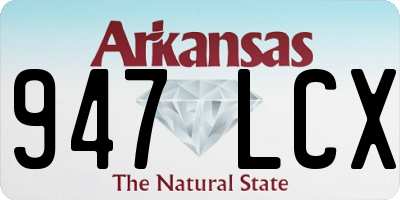 AR license plate 947LCX