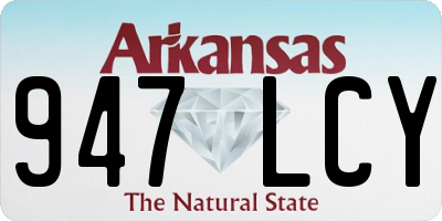 AR license plate 947LCY