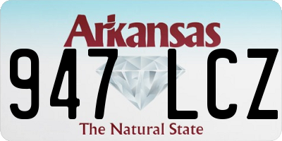 AR license plate 947LCZ
