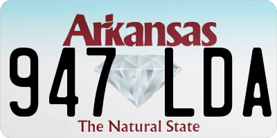 AR license plate 947LDA