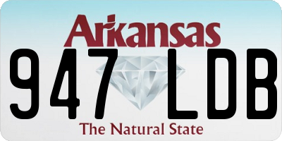 AR license plate 947LDB