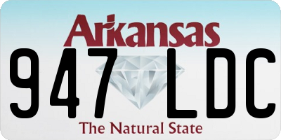 AR license plate 947LDC