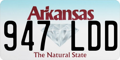 AR license plate 947LDD