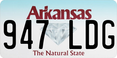 AR license plate 947LDG