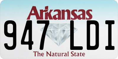 AR license plate 947LDI