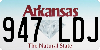 AR license plate 947LDJ