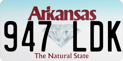 AR license plate 947LDK