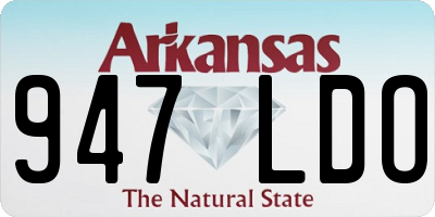 AR license plate 947LDO