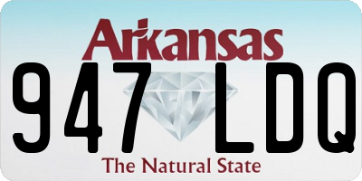 AR license plate 947LDQ