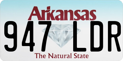 AR license plate 947LDR