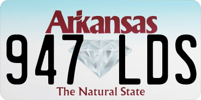AR license plate 947LDS