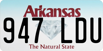 AR license plate 947LDU