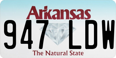 AR license plate 947LDW