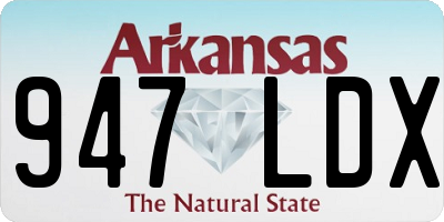 AR license plate 947LDX