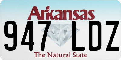 AR license plate 947LDZ