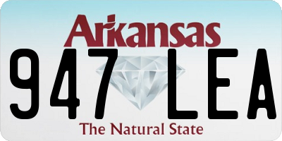 AR license plate 947LEA