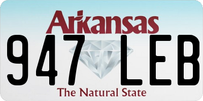 AR license plate 947LEB