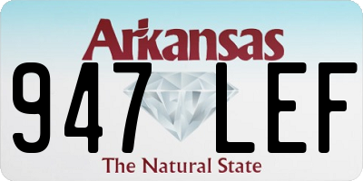 AR license plate 947LEF