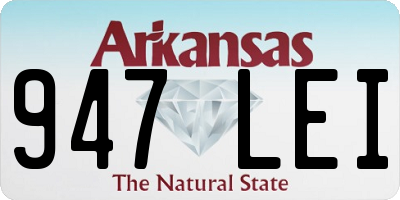 AR license plate 947LEI