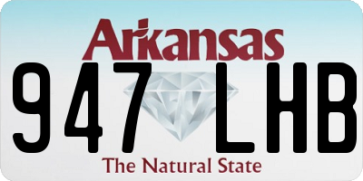 AR license plate 947LHB
