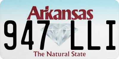 AR license plate 947LLI