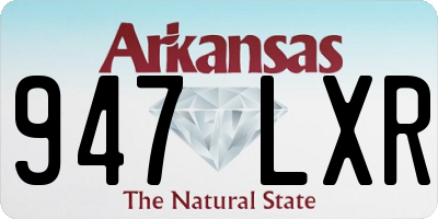 AR license plate 947LXR