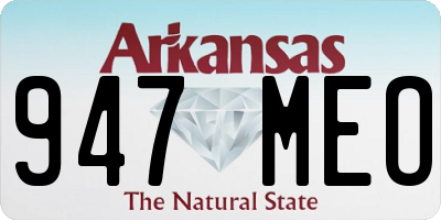 AR license plate 947MEO