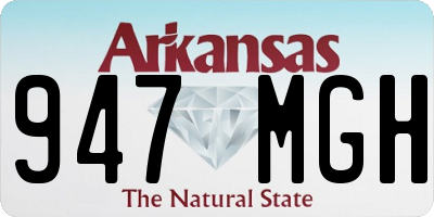 AR license plate 947MGH