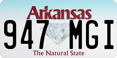 AR license plate 947MGI