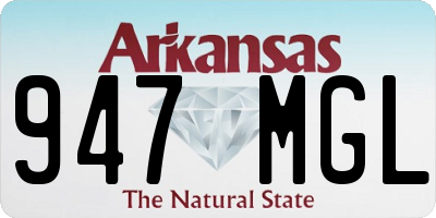 AR license plate 947MGL
