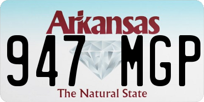 AR license plate 947MGP