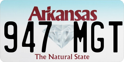 AR license plate 947MGT