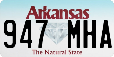 AR license plate 947MHA