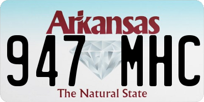 AR license plate 947MHC