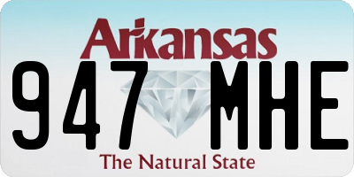 AR license plate 947MHE