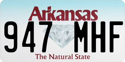 AR license plate 947MHF